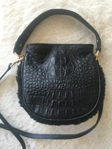 Mini Cocoon Black Hornback Croco-Sold Out